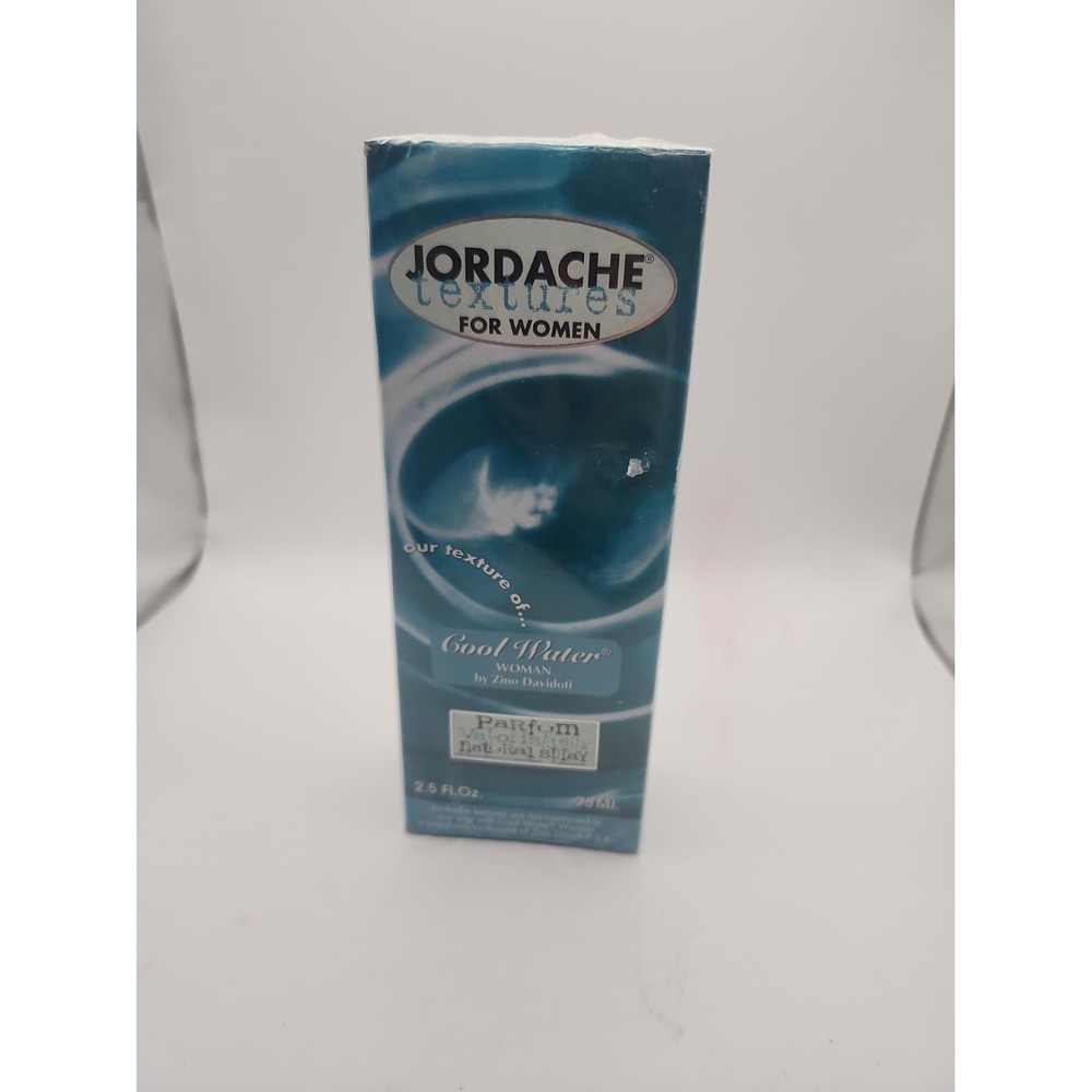 Vintage Jordache Textures For Women Perfume 2.5 fl  Oz. Mimics Cool Water